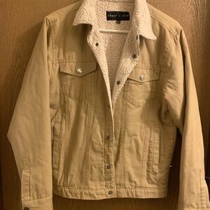 Edgar + Ash Tan Sherpa-Lined Jacket